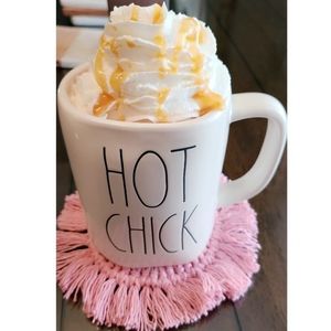 PINK Crotchet Coasters